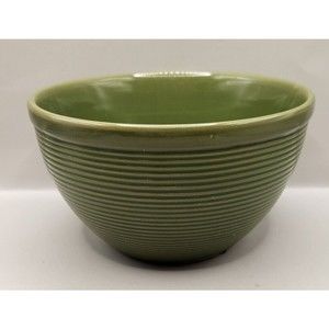 Costa Farm Planter 1.4 Qt Green Dulce Pot Bowl Shaped Ridges Farmhouse Succulent